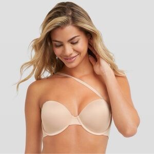Maidenform self expression women’s side smoothing strapless bra 36D